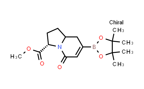 2759932-55-1 | methyl (3S)-5-oxo-7-(4,4,5,5-tetramethyl-1,3,2-dioxaborolan-2-yl)-2,3,8,8a-tetrahydro-1H-indolizine-3-carboxylate