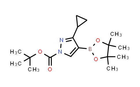 2377607-37-7 | tert-butyl 3-cyclopropyl-4-(4,4,5,5-tetramethyl-1,3,2-dioxaborolan-2-yl)pyrazole-1-carboxylate