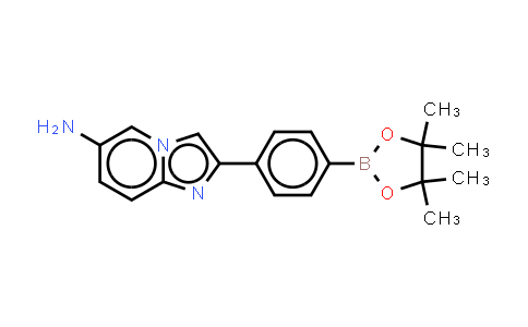 MC843109 | 942590-03-6 | 2-[4-(4,4,5,5-tetramethyl-1,3,2-dioxaborolan-2-yl)phenyl]-6-amnioimidazo[1,2-a]pyridine