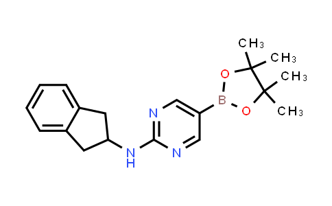 2156656-66-3 | N-indan-2-yl-5-(4,4,5,5-tetramethyl-1,3,2-dioxaborolan-2-yl)pyrimidin-2-amine