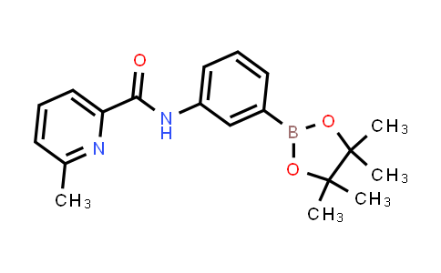 MC843134 | 2246758-37-0 | 6-methyl-N-[3-(4,4,5,5-tetramethyl-1,3,2-dioxaborolan-2-yl)phenyl]pyridine-2-carboxamide