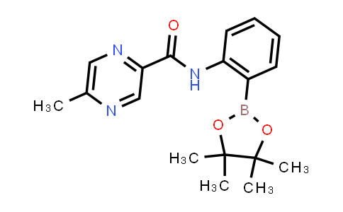 MC843204 | 2246802-06-0 | 5-methyl-N-[2-(4,4,5,5-tetramethyl-1,3,2-dioxaborolan-2-yl)phenyl]pyrazine-2-carboxamide