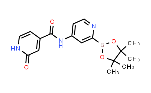2246909-56-6 | 2-oxo-N-[2-(4,4,5,5-tetramethyl-1,3,2-dioxaborolan-2-yl)-4-pyridyl]-1H-pyridine-4-carboxamide