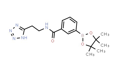 775351-52-5 | 3-(4,4,5,5-tetramethyl-1,3,2-dioxaborolan-2-yl)-N-[2-(1H-tetrazol-5-yl)ethyl]benzamide