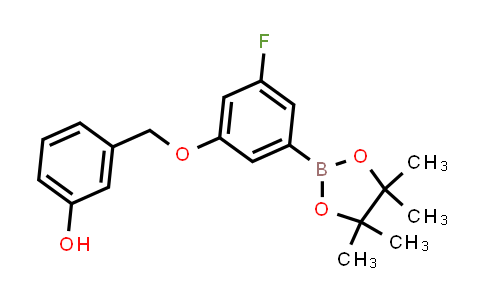 MC843335 | 2246876-28-6 | 3-[[3-fluoro-5-(4,4,5,5-tetramethyl-1,3,2-dioxaborolan-2-yl)phenoxy]methyl]phenol