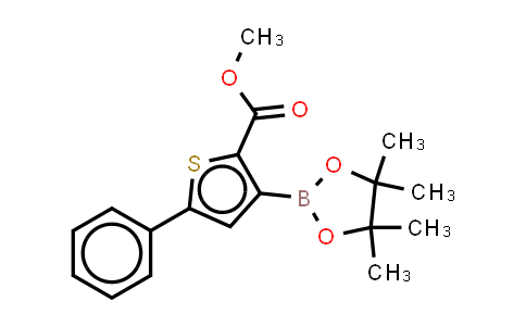 DY843343 | 1227664-12-1 | methyl 5-phenyl-3-(4,4,5,5-tetramethyl-1,3,2-dioxaborolan-2-yl)thiophene-2-carboxylate