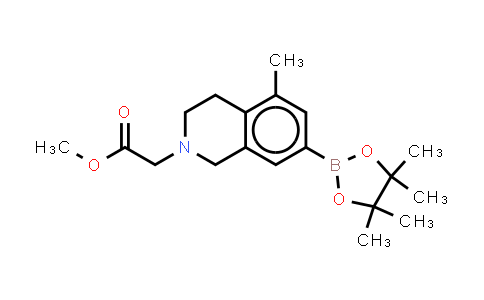 MC843362 | 2578804-88-1 | methyl 2-[5-methyl-7-(4,4,5,5-tetramethyl-1,3,2-dioxaborolan-2-yl)-3,4-dihydro-1H-isoquinolin-2-yl]acetate