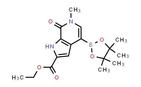 2702965-83-9 | ethyl 6-methyl-7-oxo-4-(4,4,5,5-tetramethyl-1,3,2-dioxaborolan-2-yl)-1H-pyrrolo[2,3-c]pyridine-2-carboxylate