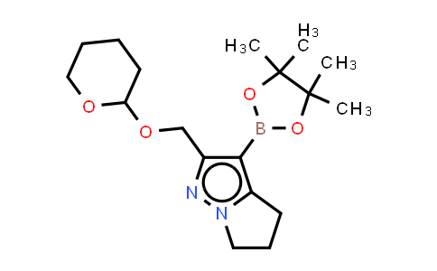 2450997-67-6 | 2-(tetrahydropyran-2-yloxymethyl)-3-(4,4,5,5-tetramethyl-1,3,2-dioxaborolan-2-yl)-5,6-dihydro-4H-pyrrolo[1,2-b]pyrazole