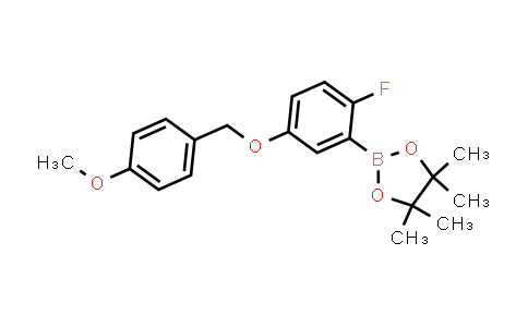 956034-22-3 | 2-[2-fluoro-5-[(4-methoxyphenyl)methoxy]phenyl]-4,4,5,5-tetramethyl-1,3,2-dioxaborolane