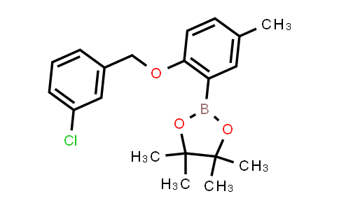 MC843468 | 2246661-91-4 | 2-[2-[(3-chlorophenyl)methoxy]-5-methyl-phenyl]-4,4,5,5-tetramethyl-1,3,2-dioxaborolane