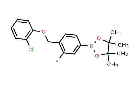 CAS No. 2246838-80-0, 2-[4-[(2-chlorophenoxy)methyl]-3-fluoro-phenyl]-4,4,5,5-tetramethyl-1,3,2-dioxaborolane