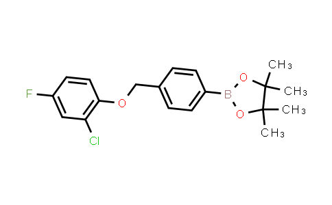 CAS No. 2246548-30-9, 2-[4-[(2-chloro-4-fluoro-phenoxy)methyl]phenyl]-4,4,5,5-tetramethyl-1,3,2-dioxaborolane