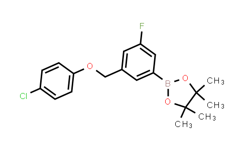CAS No. 2246545-36-6, 2-[3-[(4-chlorophenoxy)methyl]-5-fluoro-phenyl]-4,4,5,5-tetramethyl-1,3,2-dioxaborolane