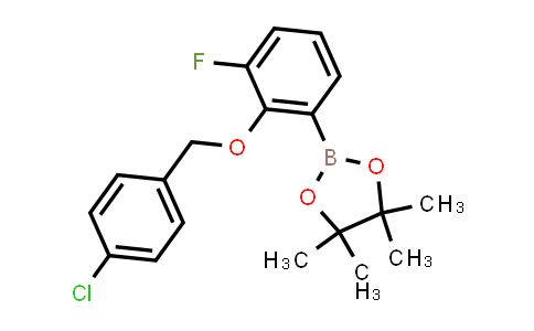 CAS No. 2246602-63-9, 2-[2-[(4-chlorophenyl)methoxy]-3-fluoro-phenyl]-4,4,5,5-tetramethyl-1,3,2-dioxaborolane