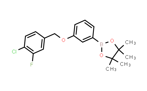 CAS No. 2246858-83-1, 2-[3-[(4-chloro-3-fluoro-phenyl)methoxy]phenyl]-4,4,5,5-tetramethyl-1,3,2-dioxaborolane