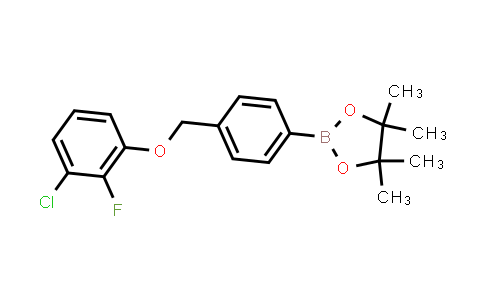 CAS No. 2246677-08-5, 2-[4-[(3-chloro-2-fluoro-phenoxy)methyl]phenyl]-4,4,5,5-tetramethyl-1,3,2-dioxaborolane