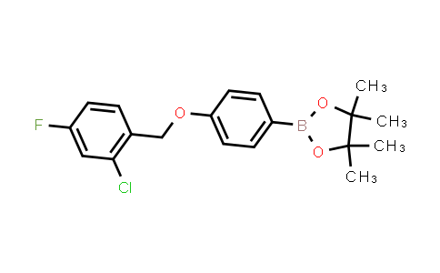 CAS No. 2246867-80-9, 2-[4-[(2-chloro-4-fluoro-phenyl)methoxy]phenyl]-4,4,5,5-tetramethyl-1,3,2-dioxaborolane