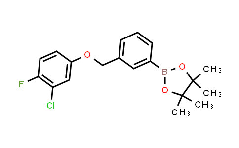 CAS No. 2246803-31-4, 2-[3-[(3-chloro-4-fluoro-phenoxy)methyl]phenyl]-4,4,5,5-tetramethyl-1,3,2-dioxaborolane