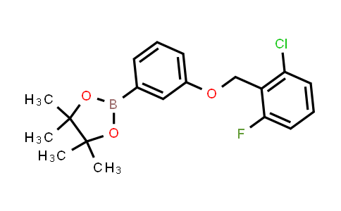 CAS No. 2246853-10-9, 2-[3-[(2-chloro-6-fluoro-phenyl)methoxy]phenyl]-4,4,5,5-tetramethyl-1,3,2-dioxaborolane