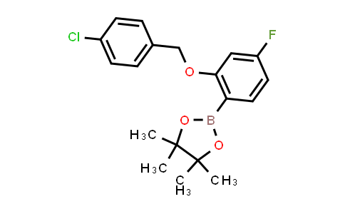 CAS No. 2246851-40-9, 2-[2-[(4-chlorophenyl)methoxy]-4-fluoro-phenyl]-4,4,5,5-tetramethyl-1,3,2-dioxaborolane