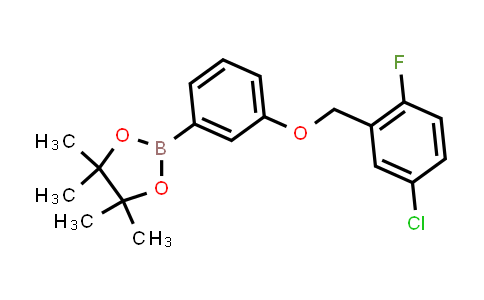 CAS No. 2246545-88-8, 2-[3-[(5-chloro-2-fluoro-phenyl)methoxy]phenyl]-4,4,5,5-tetramethyl-1,3,2-dioxaborolane