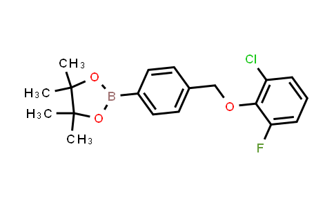CAS No. 2246660-35-3, 2-[4-[(2-chloro-6-fluoro-phenoxy)methyl]phenyl]-4,4,5,5-tetramethyl-1,3,2-dioxaborolane