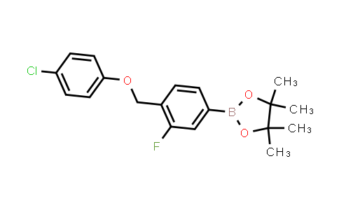CAS No. 2246830-58-8, 2-[4-[(4-chlorophenoxy)methyl]-3-fluoro-phenyl]-4,4,5,5-tetramethyl-1,3,2-dioxaborolane