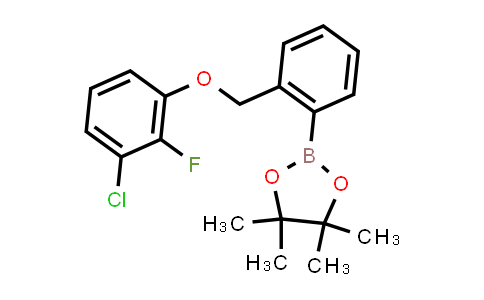 CAS No. 2246862-44-0, 2-[2-[(3-chloro-2-fluoro-phenoxy)methyl]phenyl]-4,4,5,5-tetramethyl-1,3,2-dioxaborolane