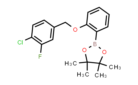 CAS No. 2246909-65-7, 2-[2-[(4-chloro-3-fluoro-phenyl)methoxy]phenyl]-4,4,5,5-tetramethyl-1,3,2-dioxaborolane