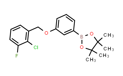 CAS No. 2246836-23-5, 2-[3-[(2-chloro-3-fluoro-phenyl)methoxy]phenyl]-4,4,5,5-tetramethyl-1,3,2-dioxaborolane