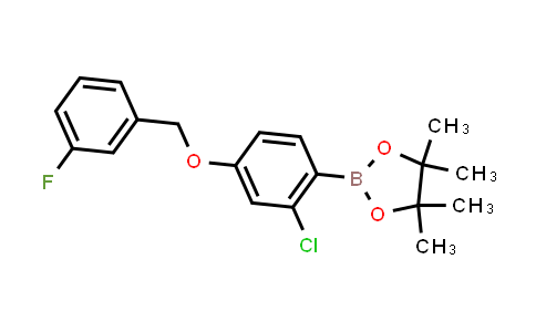 CAS No. 2093152-54-4, 2-[2-chloro-4-[(3-fluorophenyl)methoxy]phenyl]-4,4,5,5-tetramethyl-1,3,2-dioxaborolane