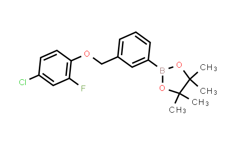 CAS No. 2246710-41-6, 2-[3-[(4-chloro-2-fluoro-phenoxy)methyl]phenyl]-4,4,5,5-tetramethyl-1,3,2-dioxaborolane