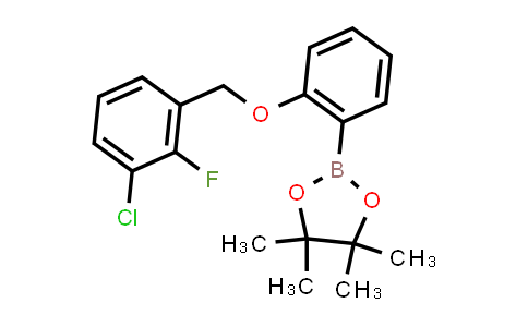 CAS No. 2246710-00-7, 2-[2-[(3-chloro-2-fluoro-phenyl)methoxy]phenyl]-4,4,5,5-tetramethyl-1,3,2-dioxaborolane