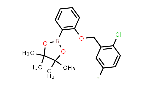 CAS No. 2246701-91-5, 2-[2-[(2-chloro-5-fluoro-phenyl)methoxy]phenyl]-4,4,5,5-tetramethyl-1,3,2-dioxaborolane