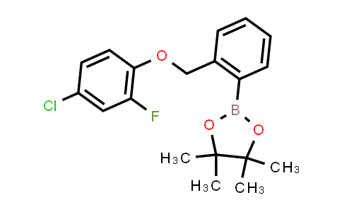 CAS No. 2246611-57-2, 2-[2-[(4-chloro-2-fluoro-phenoxy)methyl]phenyl]-4,4,5,5-tetramethyl-1,3,2-dioxaborolane