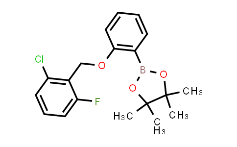 CAS No. 2246598-57-0, 2-[2-[(2-chloro-6-fluoro-phenyl)methoxy]phenyl]-4,4,5,5-tetramethyl-1,3,2-dioxaborolane