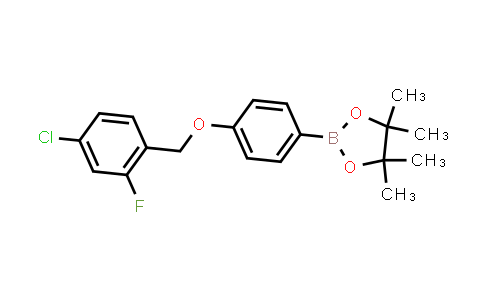 CAS No. 2246706-91-0, 2-[4-[(4-chloro-2-fluoro-phenyl)methoxy]phenyl]-4,4,5,5-tetramethyl-1,3,2-dioxaborolane