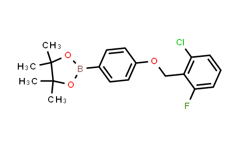 CAS No. 2246678-24-8, 2-[4-[(2-chloro-6-fluoro-phenyl)methoxy]phenyl]-4,4,5,5-tetramethyl-1,3,2-dioxaborolane