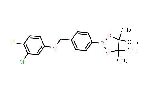 CAS No. 2246599-86-8, 2-[4-[(3-chloro-4-fluoro-phenoxy)methyl]phenyl]-4,4,5,5-tetramethyl-1,3,2-dioxaborolane