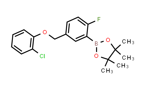 CAS No. 2246786-17-2, 2-[5-[(2-chlorophenoxy)methyl]-2-fluoro-phenyl]-4,4,5,5-tetramethyl-1,3,2-dioxaborolane