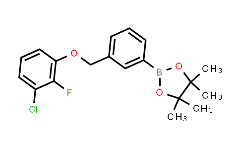 CAS No. 2246851-28-3, 2-[3-[(3-chloro-2-fluoro-phenoxy)methyl]phenyl]-4,4,5,5-tetramethyl-1,3,2-dioxaborolane