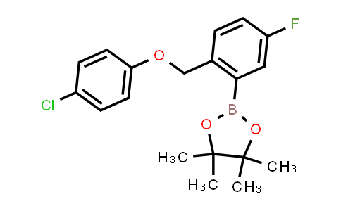 CAS No. 2246557-04-8, 2-[2-[(4-chlorophenoxy)methyl]-5-fluoro-phenyl]-4,4,5,5-tetramethyl-1,3,2-dioxaborolane