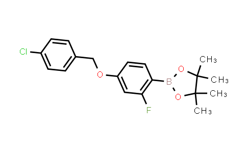 CAS No. 2246551-96-0, 2-[4-[(4-chlorophenyl)methoxy]-2-fluoro-phenyl]-4,4,5,5-tetramethyl-1,3,2-dioxaborolane