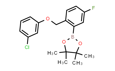 CAS No. 2246550-20-7, 2-[2-[(3-chlorophenoxy)methyl]-5-fluoro-phenyl]-4,4,5,5-tetramethyl-1,3,2-dioxaborolane