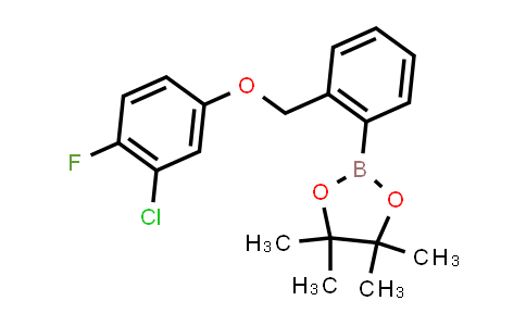 CAS No. 2246779-93-9, 2-[2-[(3-chloro-4-fluoro-phenoxy)methyl]phenyl]-4,4,5,5-tetramethyl-1,3,2-dioxaborolane