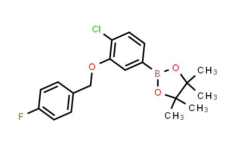 CAS No. 2361228-45-5, 2-[4-chloro-3-[(4-fluorophenyl)methoxy]phenyl]-4,4,5,5-tetramethyl-1,3,2-dioxaborolane