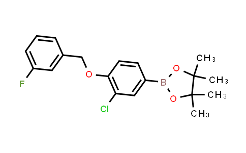 CAS No. 2093152-55-5, 2-[3-chloro-4-[(3-fluorophenyl)methoxy]phenyl]-4,4,5,5-tetramethyl-1,3,2-dioxaborolane