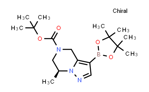 CAS No. 2913218-88-7, tert-butyl (7S)-7-methyl-3-(4,4,5,5-tetramethyl-1,3,2-dioxaborolan-2-yl)-6,7-dihydro-4H-pyrazolo[1,5-a]pyrazine-5-carboxylate