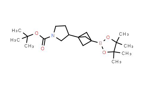DY843573 | 2784646-68-8 | tert-butyl 3-[3-(4,4,5,5-tetramethyl-1,3,2-dioxaborolan-2-yl)-1-bicyclo[1.1.1]pentanyl]pyrrolidine-1-carboxylate